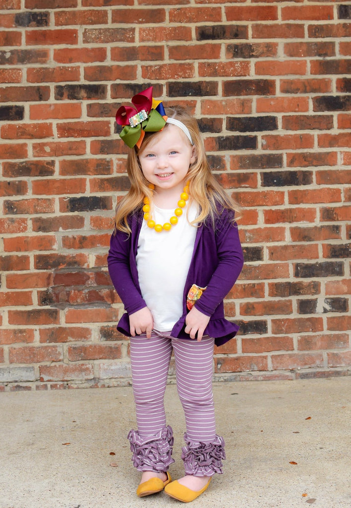 Fall Stripes, Autumn Blooms