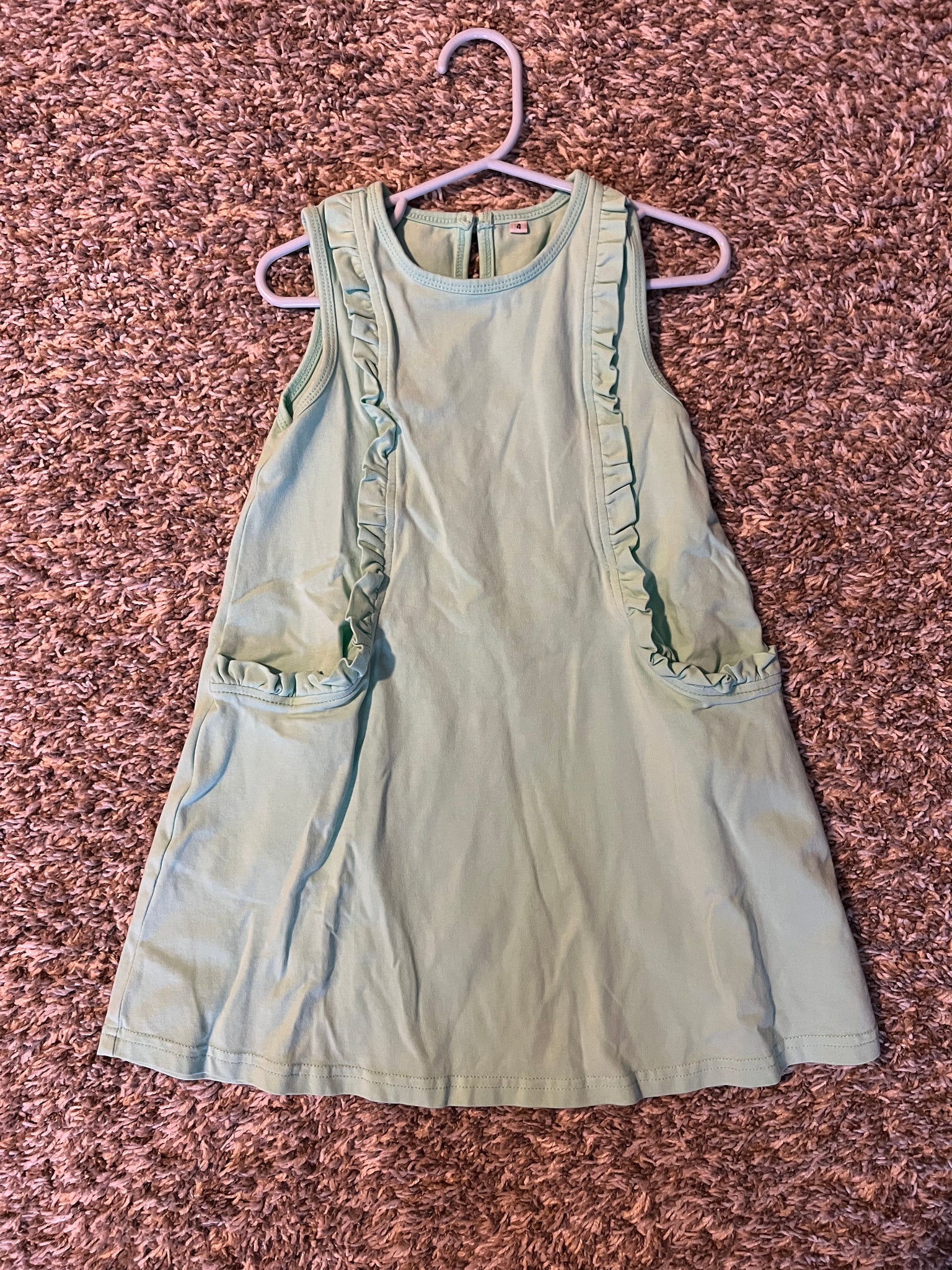 Mint Sleeveless Dress with Pockets Size 4