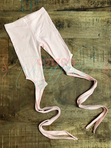 Pink Ballet Wrap Leggings - Size 6