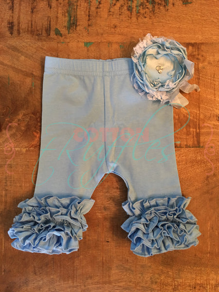 Baby Blue Icing Capris